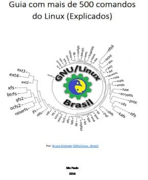 Capa de 500 Comandos de Linux