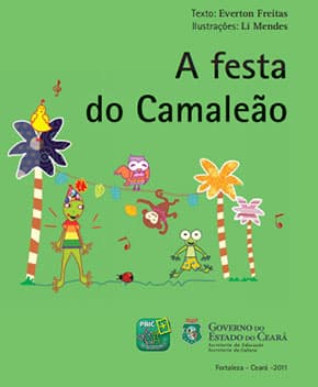 Capa de A Festa do Camaleão