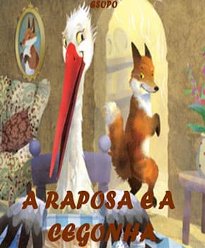 Capa de A Raposa e a Cegonha