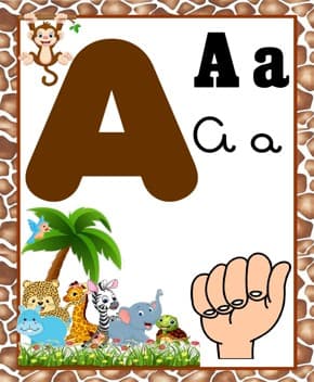 Capa de Alfabeto Safari