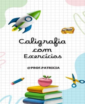 Capa de Caligrafia com Exercícios