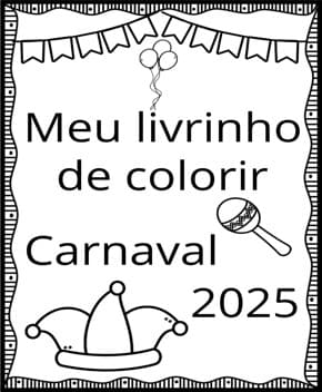 Capa de Colorir Carnaval