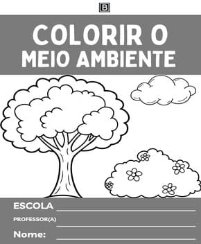 Capa de Colorir Meio Ambiente