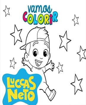 Capa de Colorir Luccas Neto