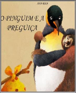 Capa de O Pinguim e a Preguiça