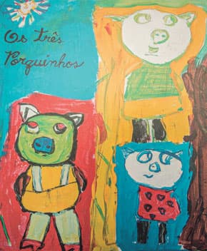 Capa de Os Três Porquinhos