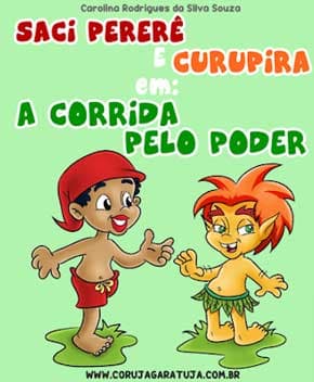 Capa de Saci Pererê e Curupira