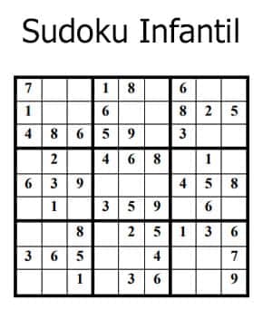 Capa de Sudoku Infantil