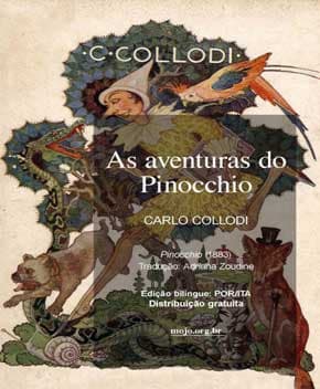 Capa de As Aventuras do Pinóquio